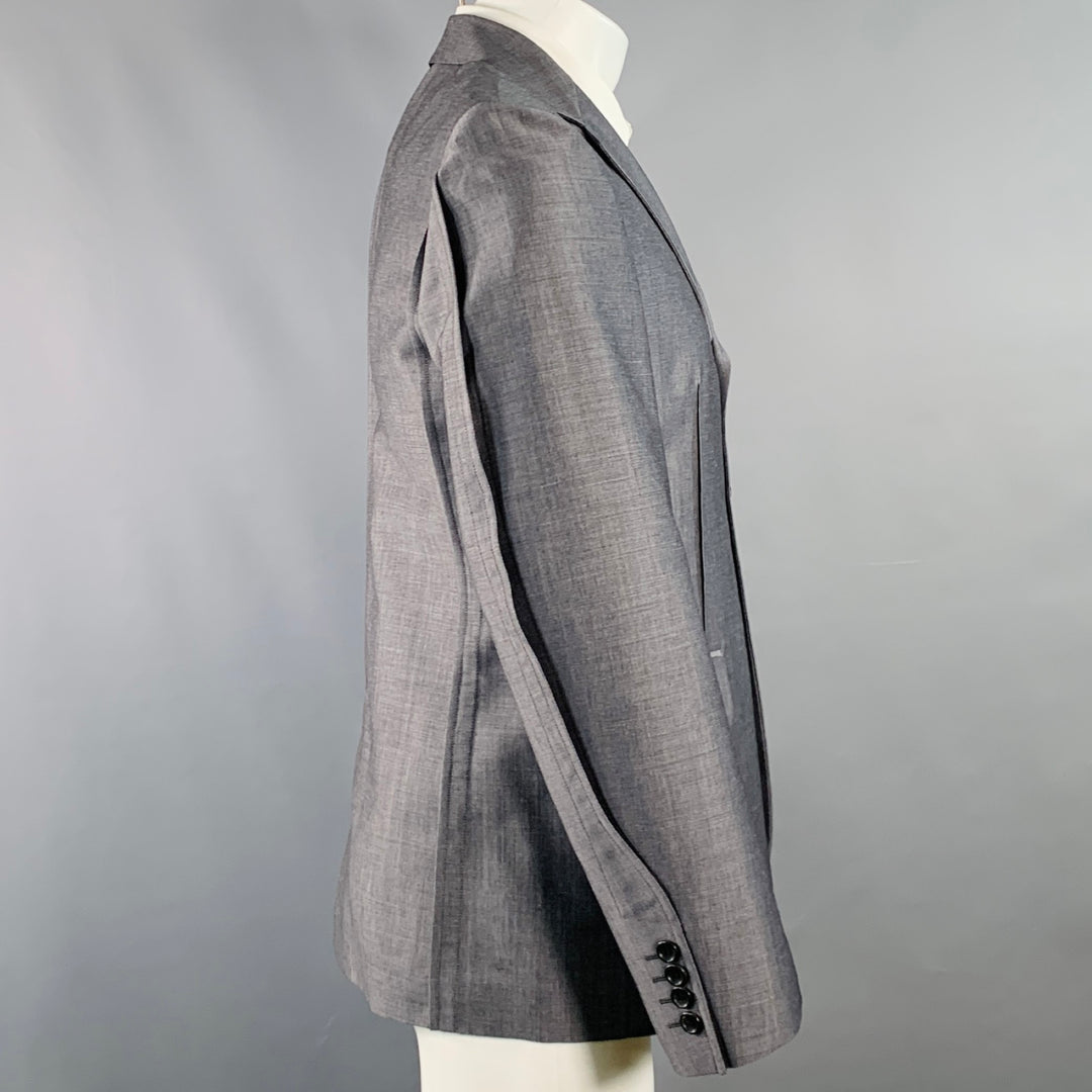 COMME des GARCONS Size M Grey Mohair Wool Notch Lapel Sport Coat