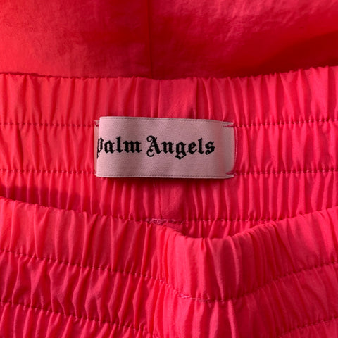 PALM ANGELS Size L Neon Pink Polimide Joggers Casual Pants