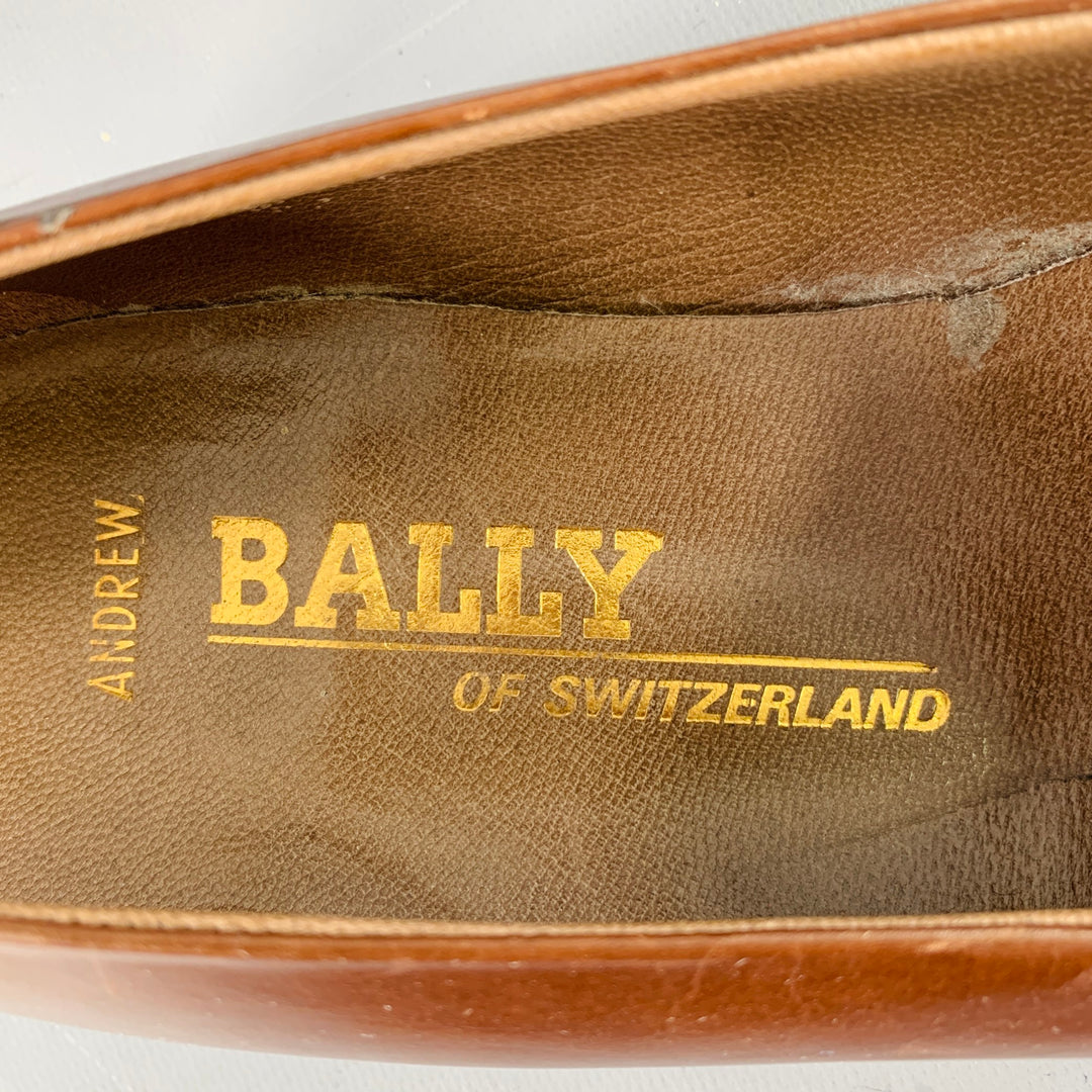 BALLY Size 8 Brown Penny Loafers