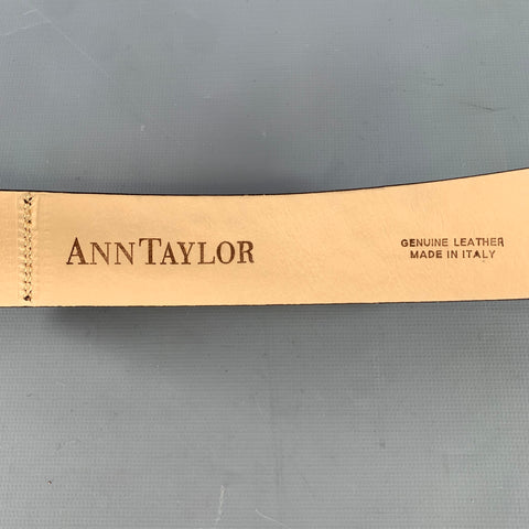 ANN TAYLOR Size XL Brown Mahagony Leaves Leather Belt