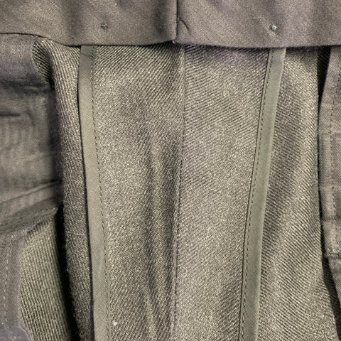 MR. PORTER Size 34 Grey Wool Zip Dress Pants