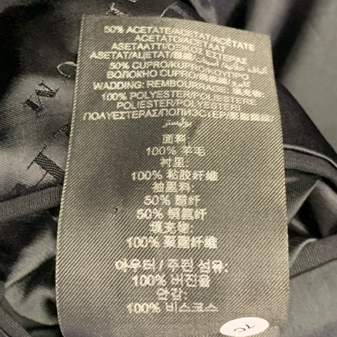 BURBERRY PRORSUM Taille 44 Veste de smoking en laine noire à revers crantés
