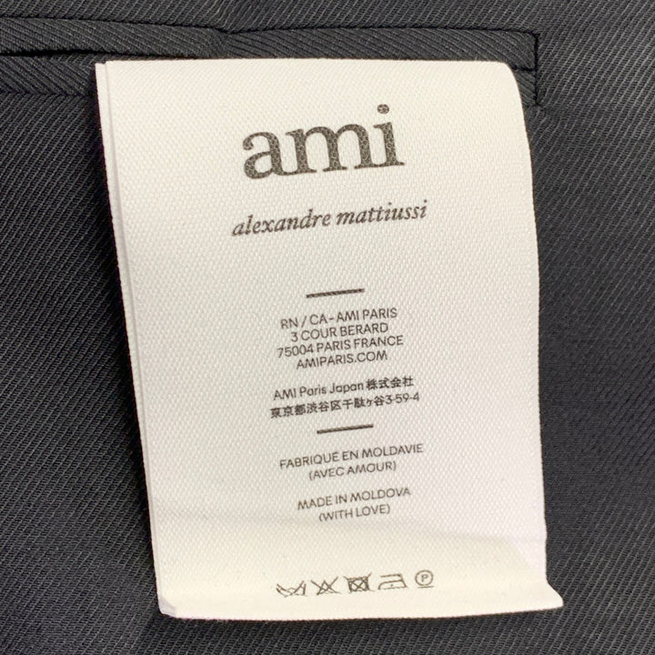 AMI by ALEXANDRE MATTIUSSI Size 36 Black Wool Sport Coat