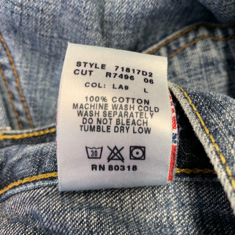 LUCKY BRAND Jean Bootcut en coton bleu à surpiqûres contrastantes, taille 29