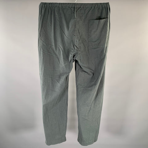 PHLANNEL Size 32 Grey Cotton Alpaca Drawstring Casual Pants