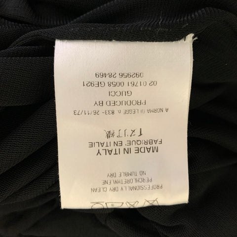 GUCCI Size 6 Black Long Sleeve Long Gown