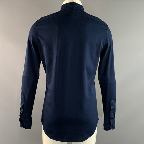 PAUL & SHARK Size M Navy Cotton Button Up Long Sleeve Shirt