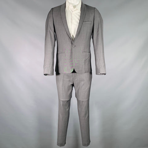THE KOOPLES Size 38 Grey Wool Notch Lapel Suit