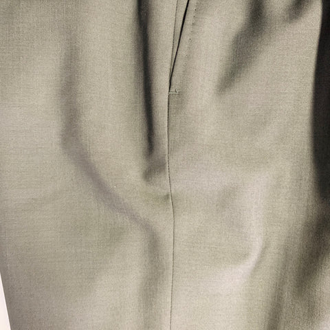 VALENTINO Size 34 Grey Charcoal Wool Mohair Tapered Flat Front Dress Pants