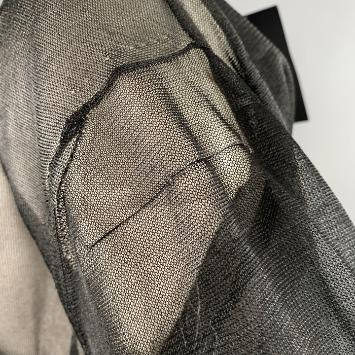 CALVIN KLEIN COLLECTION Size XS Wilson Black Mesh T-Shirt Dress