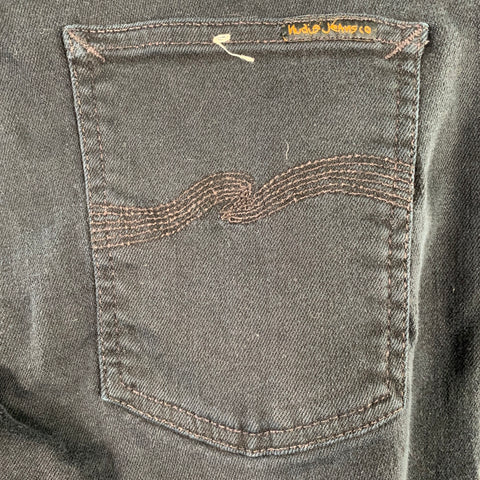 NUDIE JEANS Size 33 Indigo Twill Organic Cotton Blend Skinny Jeans