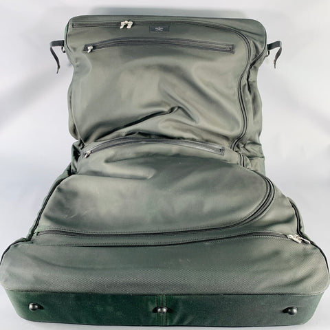 LOUIS VUITTON Taiga Santore Ardoise Green Black Two Tone Nylon Leather Travel Suitcase Bag