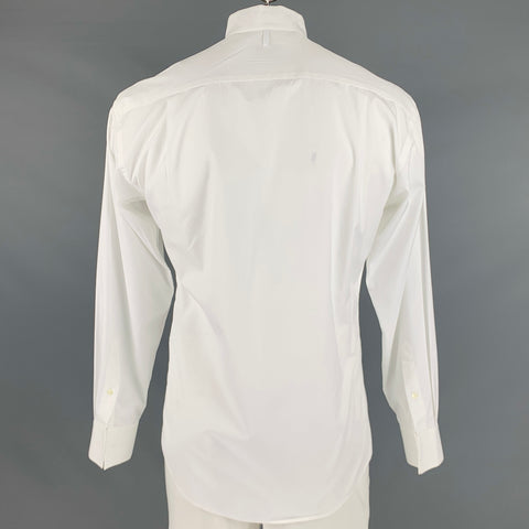 ETON Size L White Cotton Tuxedo Long Sleeve Shirt