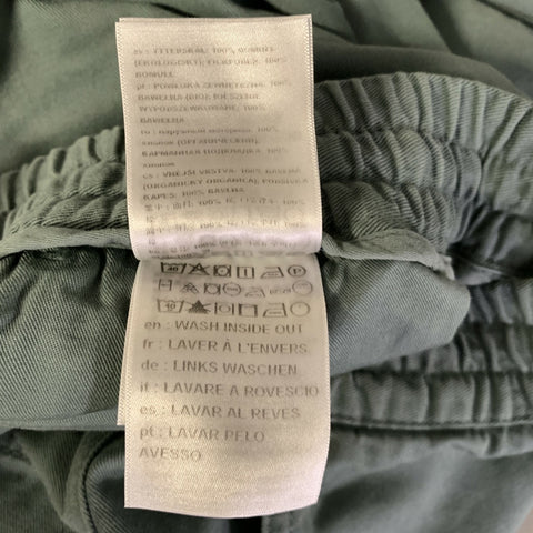 CARHARTT Size M Green Cotton Elastic Waistband Casual Pants