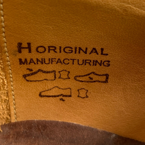 CALZOLERIA HARRIS Size 10.5 Brown Tan Two Toned Leather Monk Strap Loafers