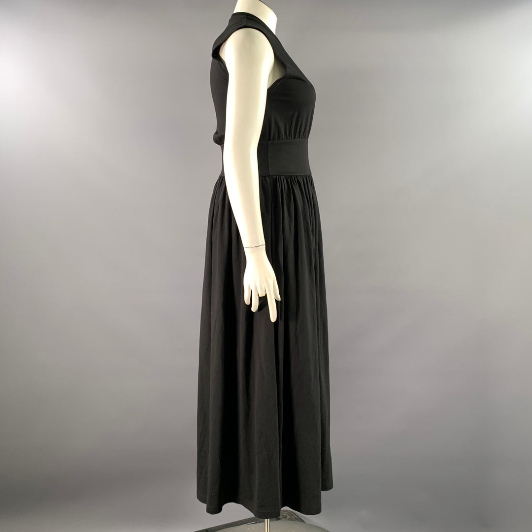 TOTEME Size L Black Cotton Sleeveless Long Dress