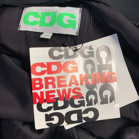 CDG X COMME des GARCONS Taille M Manteau boutonnée en Cupro / Coton Noir