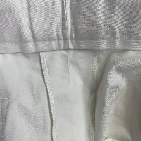 ALEXANDER MCQUEEN Size 30 White Cotton Cargo Ankle Zip Casual Pants