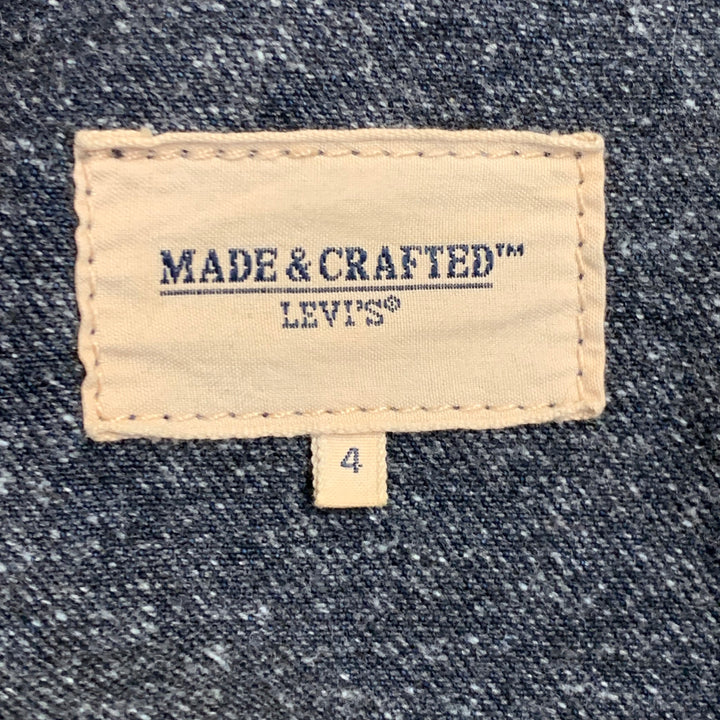 LEVI'S MADE & CRAFTED Size XL Indigo Denim Contrast Stitch Trucker Jacket
