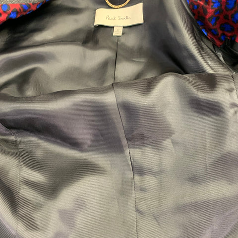 PAUL SMITH Size M Black Metallic Gold Wool Blend Single Button Jacket Blazer