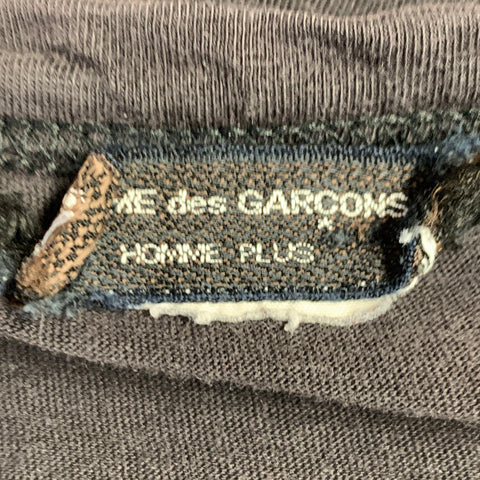 COMME des GARCONS HOMME PLUS Size L Black Jersey Crew Neck T-shirt