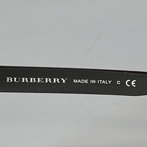 BURBERRY Silver Black Metal Square Sunglasses
