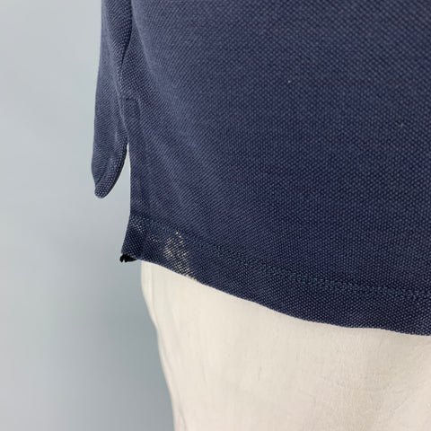 AZTECH MOUNTAIN Size XL Navy Black Cotton Blend Buttoned Polo
