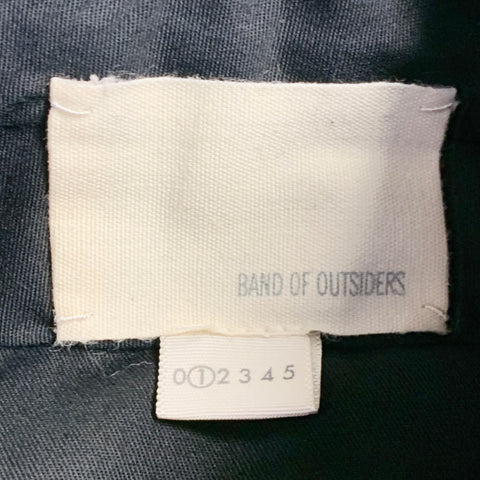 BAND OF OUTSIDERS Size XS Black Twill Wool Notch Lapel Suit