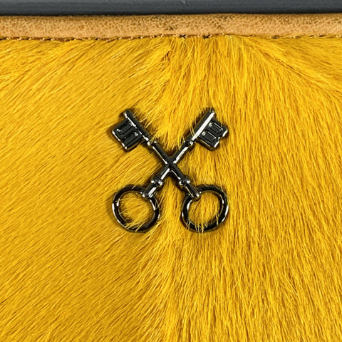 SAZABY Yellow Calf Hair Leather Wallet