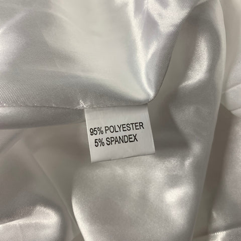 PORTIA & SCARLETT Size M White Polyester Spandex Ruffled Maxi Skirt