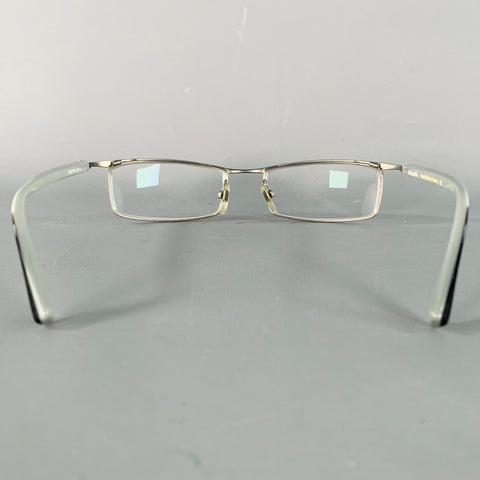 ALAIN MIKLI Silver Metal Acetate Eyewear Readers