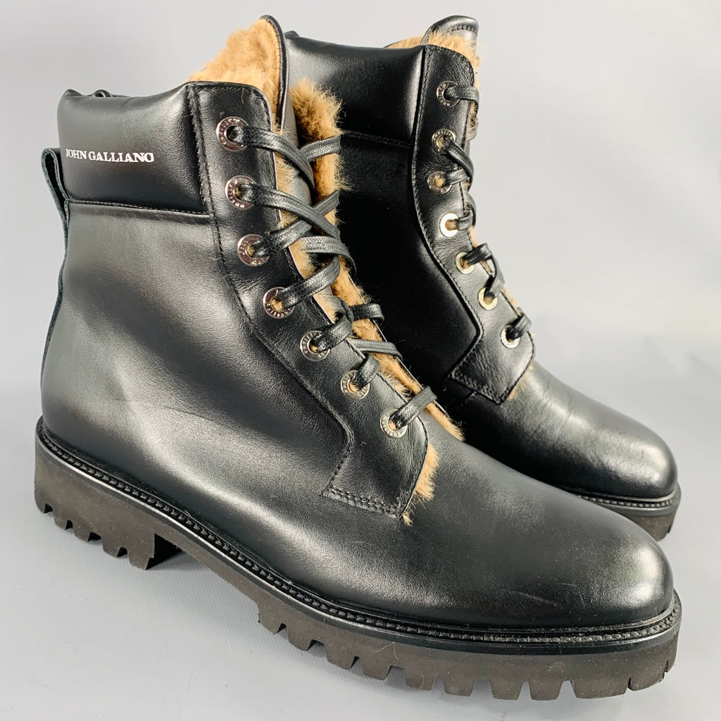 JOHN GALLIANO ブラックブーツ 42 258009d9dcde82e9b2aaf794171073