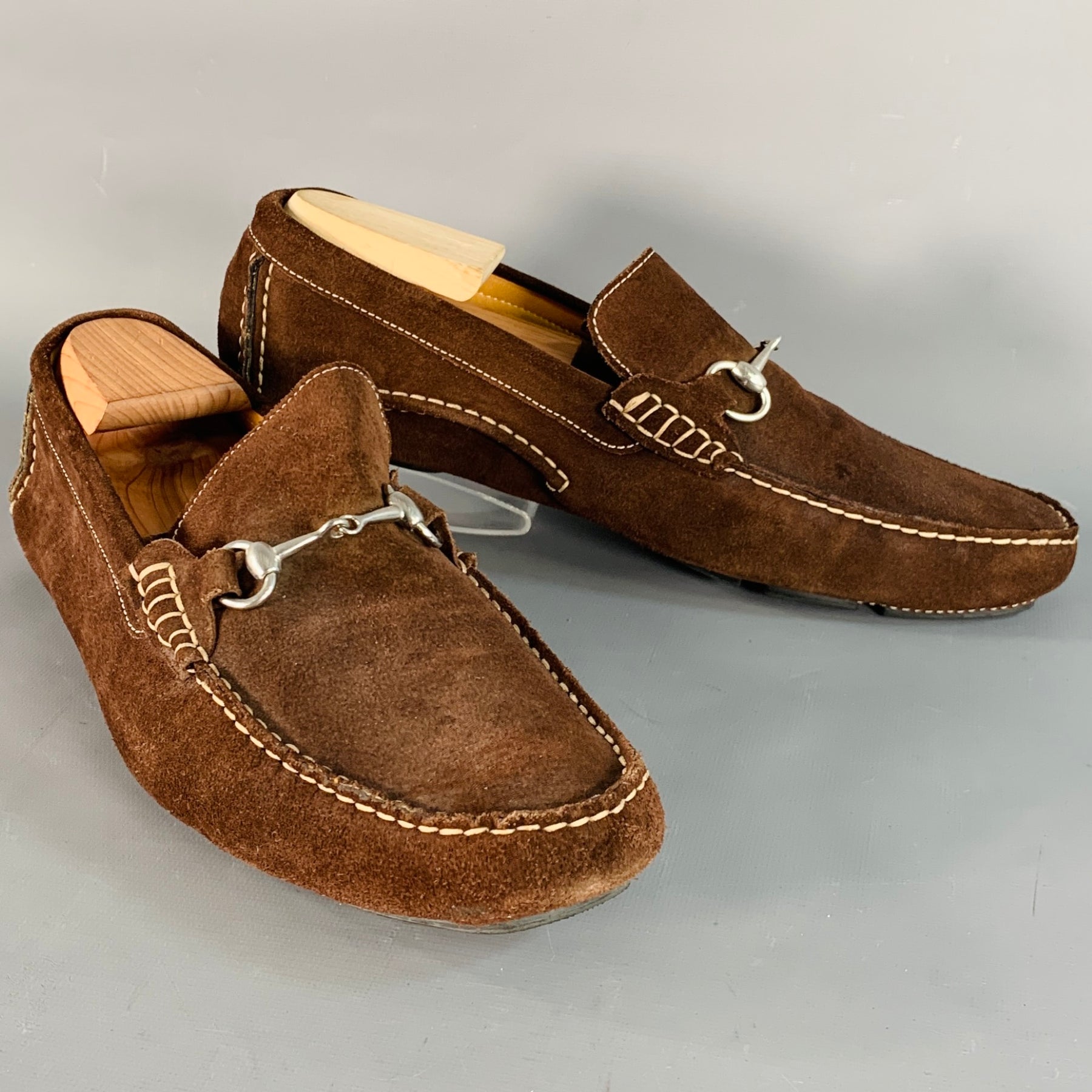 To Boot New York Men\'s Brown Calf Leather Bit Loafer Driving Shoes 10.5 EUC $375 Clapton Burnished Brown Calf Penny Loafer main image 2