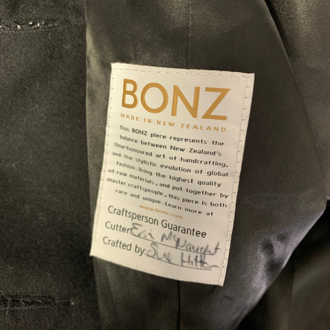 BONZ Size XL Black Overcoat Coat
