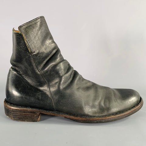 FIORENTINI + BAKER Size 9 -Eternity Elf- Black Leather Side Zipper Boots