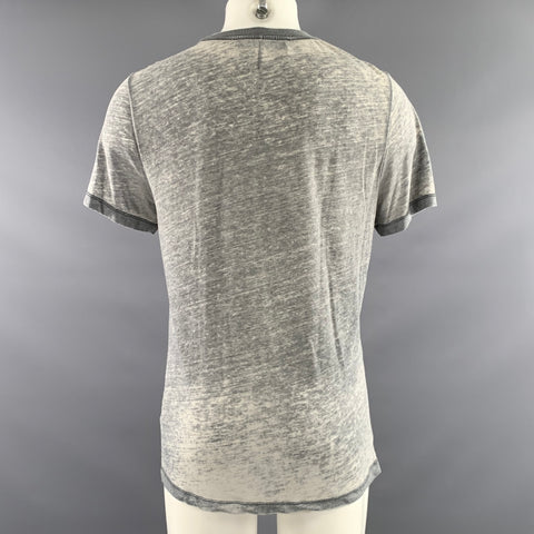 IRO Size S Grey White Heather Cotton polyester Lightweight T shirt