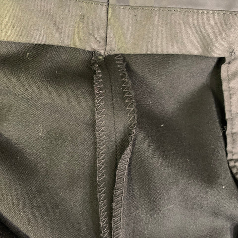 BURBERRYS Chest Size 41 Black Solid Wool 36 29 Suit
