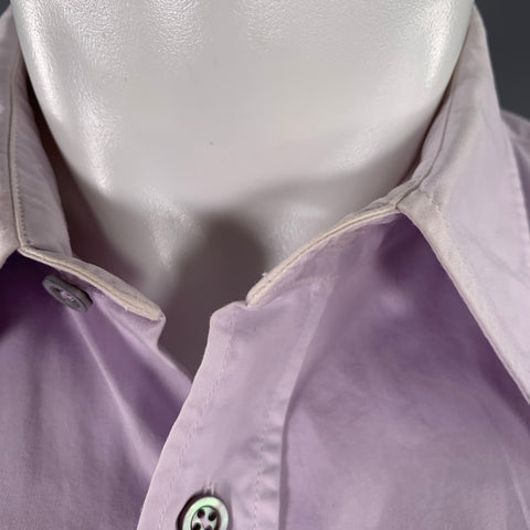 JIL SANDER Size M Purple Lilac Cotton Long Sleeve Shirt