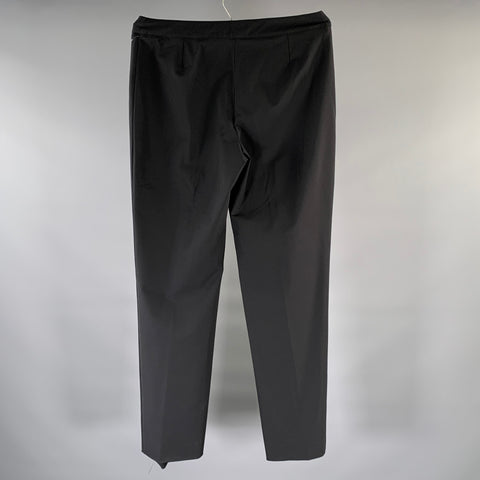CHANEL Size 12 Black Tapered Dress Pants
