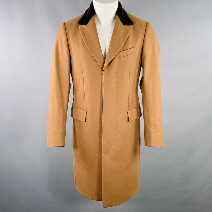 PAUL SMITH Size 38 Tan Brown Wool Cashmere Coat
