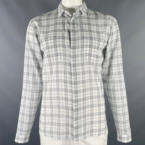 dior homme dress shirt VTG Christian Dior Monsieur Dress Shirt Mens 17 32/33 Yellow Check Long Sleeve