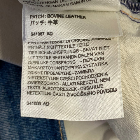 LEVI'S MADE & CRAFTED Size 29 Needle Narrow Blue Distressed Cotton Blend Skinny Jeans