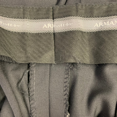 ARMANI COLLEZIONI Size 40 Black Wool Shawl Collar Tuxedo