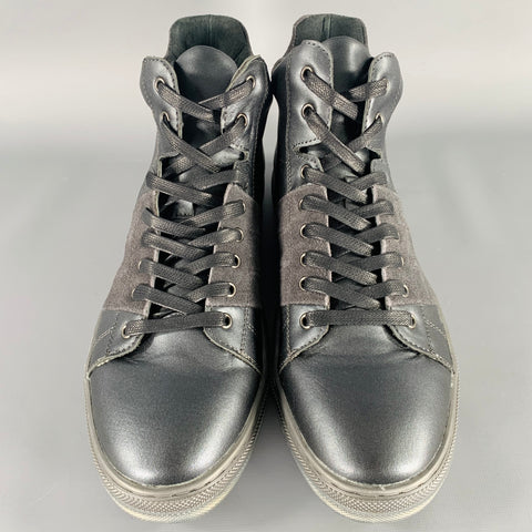 BADGLEY MISCHKA Size 10 Teddy Black Leather Sneakers