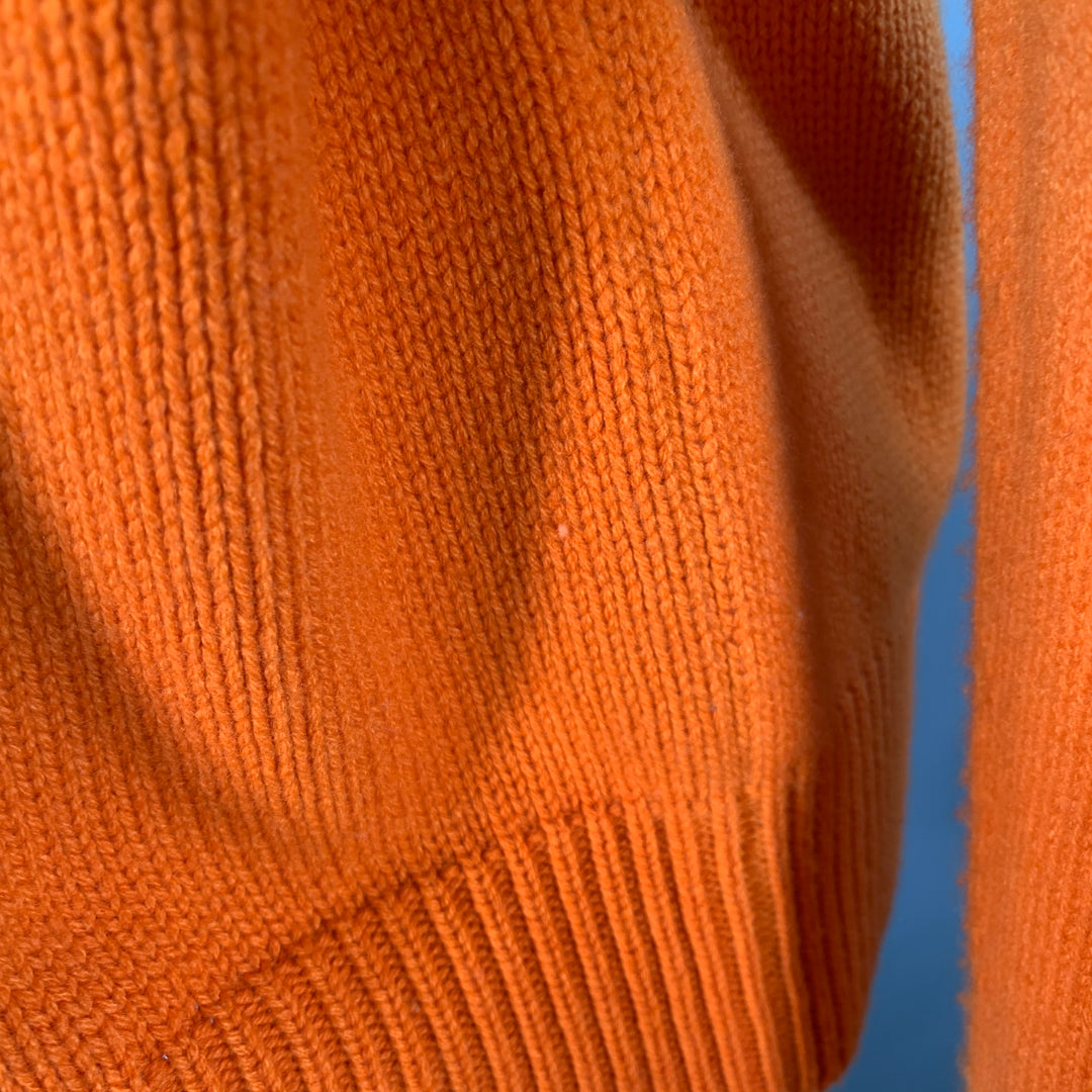 MARGHERITAB Size 4 Orange Wool Cashmere Ombre Turtleneck Sweater