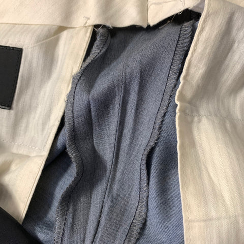 PAUL SMITH Chest Size 42 Regular Grey Slate Wool Notch Lapel 34 32 Suit