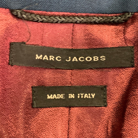 MARC JACOBS Size 38 Navy Wool Notch Lapel Sport Coat