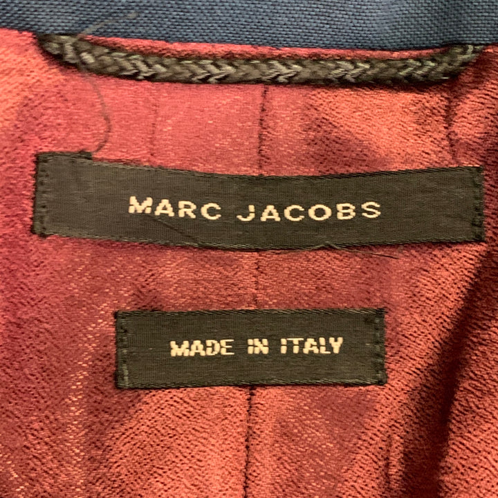 MARC JACOBS Size 38 Navy Wool Notch Lapel Sport Coat