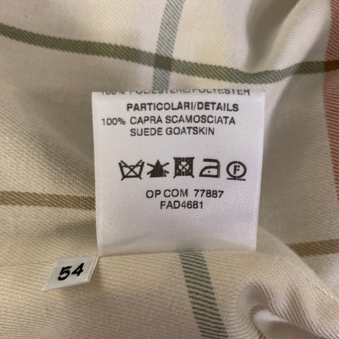 LORO PIANA Size XL Burgundy Cotton Zip Up Jacket