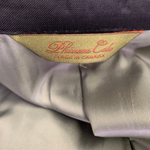 PHINEAS COLE Size 38 Black Wool Peak Lapel Tuxedo